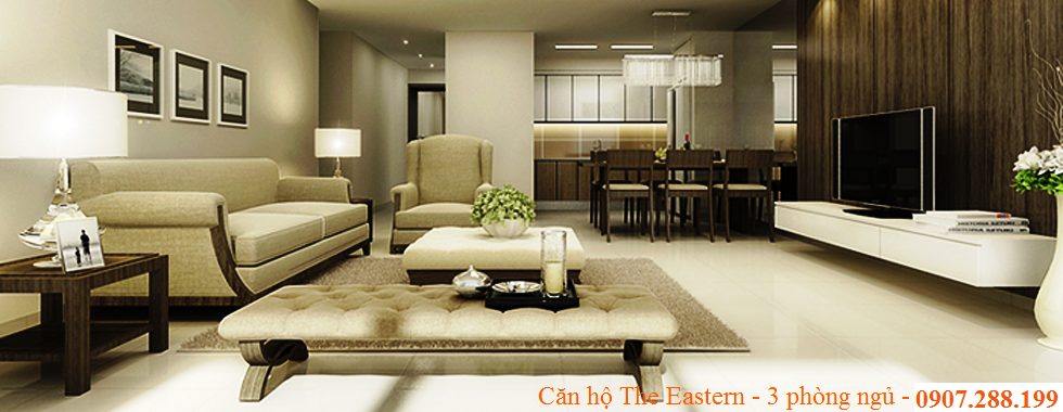 PHỐI CẢNH CĂN HỘ THE EASTERN QUẬN 9 - LOẠI K/L - 3 PHÒNG NGỦ