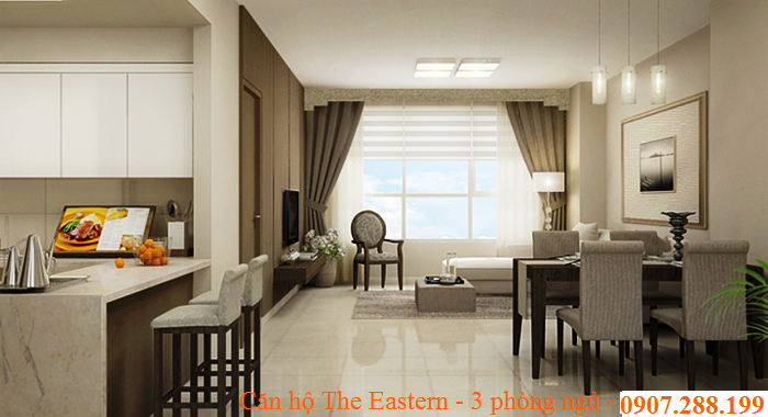 PHỐI CẢNH CĂN HỘ THE EASTERN QUẬN 9 - LOẠI I - 3 PHÒNG NGỦ