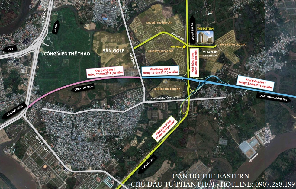 VỊ TRÍ CĂN HỘ THE EASTERN QUẬN 9